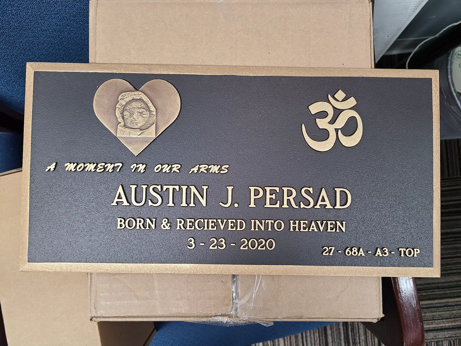 Bronze Memorial Plaque hand-carved by Plaque Finder in NJ — image 6